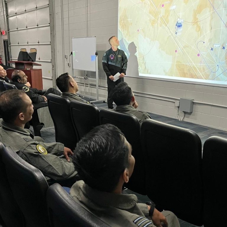 Debriefing ITTC Lecture theatre at Advanced Aircraft Simulation Centre