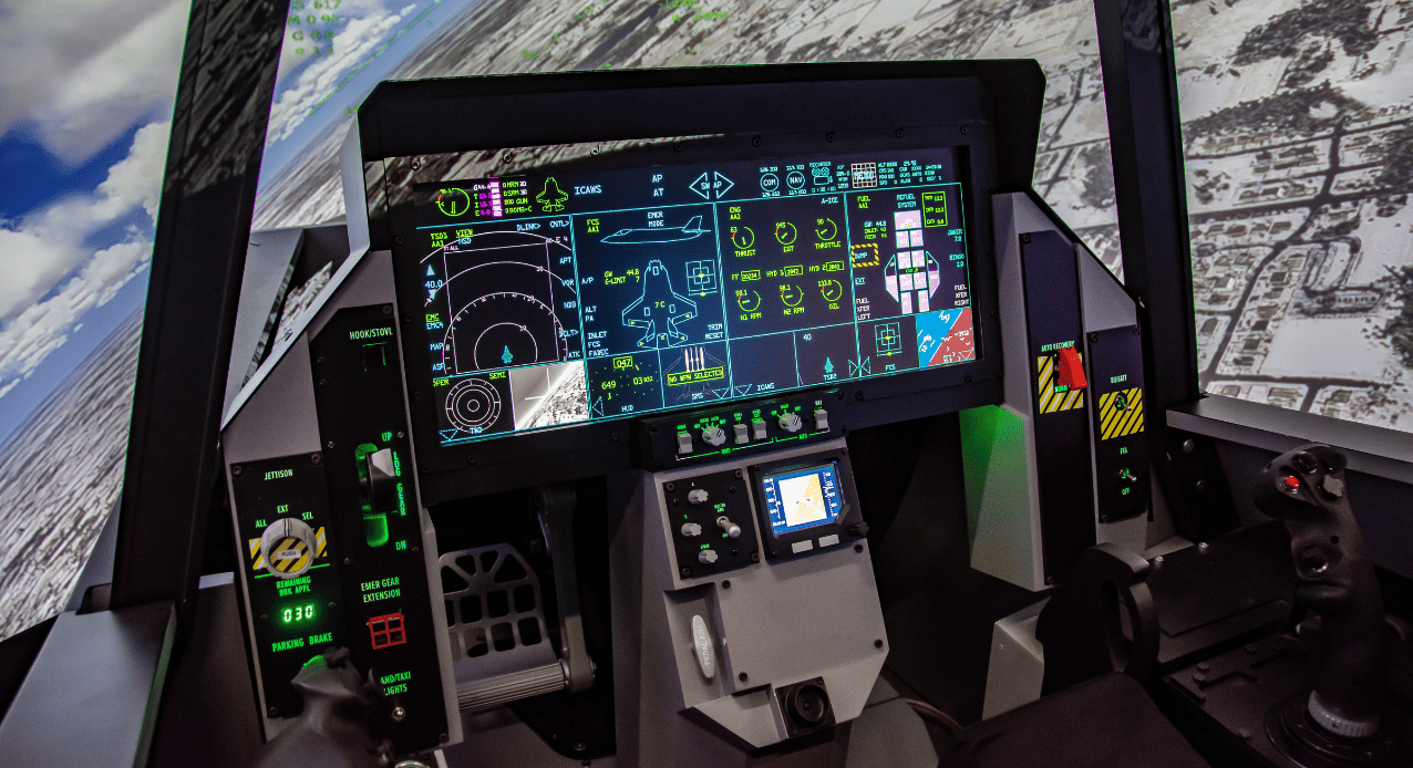 2 F35 5 generation cockpit simulator