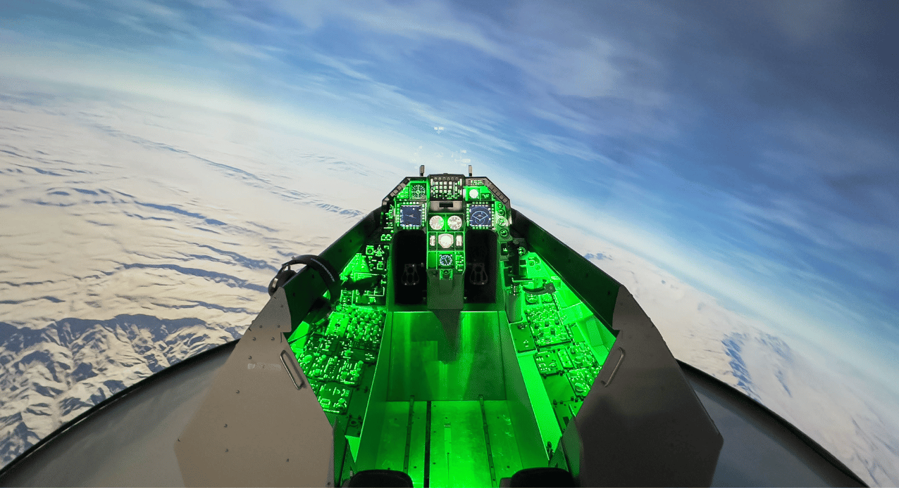 5 F16 dome cockpit simulator