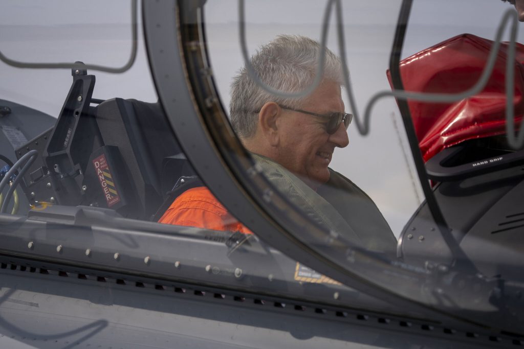 1779809225643 Giorgio Clementi in cockpit of Leonardo Aeronautics M-346 Block 20 AJT