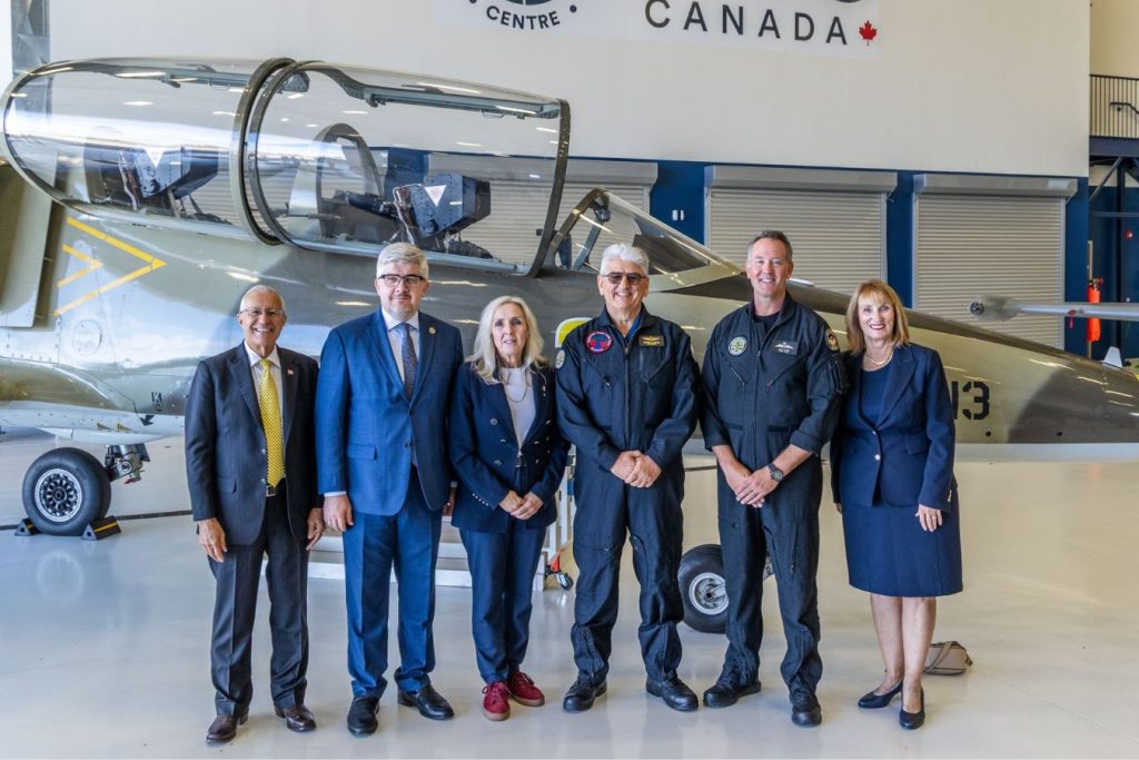 3 ITPS leadership with Canadian stakeholders in hangar